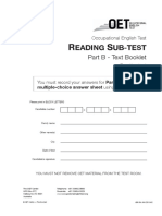 OET Reading Test 2 - Part B