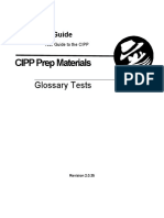 CIPP Glossary Tests.2.0.35 PDF