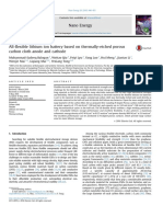 All-Flexible Lithium Ion Battery Based On Thermally-Etched Porous Carbon Cloth Anode and Cathode