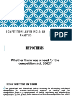 Competition Law in India: An Analysis: - Aditi Indrani