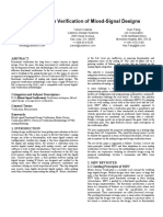 Metric Driven Verification of Mixed-Signal Designs: Neyaz Khan Yaron Kashai Hao Fang