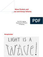 Wave Packets and Phase and Group Velocity: Prof. B.N. Jagatap Department of Physics IIT Bombay