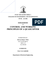 Control and Working Principles of A Quadcopter