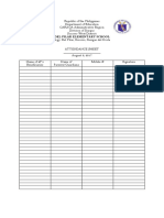 Attendance Sheet