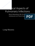 Surgical Aspects of Pulmonary Infections: Kibrom Gebreselassie, MD, FCS-ECSA Cardiovascular and Thoracic Surgeon