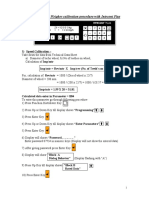 B-W Calibration Procedure