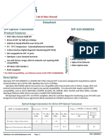 Datasheet: SFP DWDM 40 KM Transceiver - 4G LX Fiber Channel