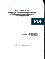 Placing Children at Risk: Questionable Psychologists and Therapists in The Sacramento Family Court and Surrounding Counties - Karen Winner Report