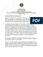 Ricardo Rosselló November 14, 2017 U.S. Senate - Committee On Energy & Natural Resources Testimony