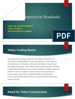 MPEG Compression Standards: Name-Md. Sahjad Farouqui CLASS - CS-S4 (A) REGISTRATION NO - 12150035