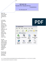 General Purpose Parallel Port Access Driver Installation