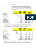 Static and Flexible Budget Example