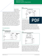 Littelfuse Magnetic Sensors and Reed Switches Inductive Load Arc Suppression Application Note PDF