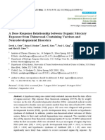 A Dose-Response Relationship Between Organic Mercury Exposure From Thimerosal-Containing Vaccines and Neurodevelopmental Disorders