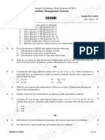 Database Management System Sixth Semester (C.B.S.)