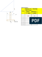 S.No Distance of Web Dimensions Web From Datum Thickness Y, (MM) T (MM)