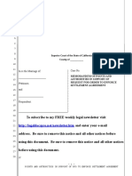 Sample Points and Authorities For Motion To Enforce Settlement Agreement in California Divorce