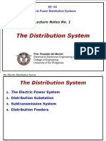 EE153 Notes No. 1 - The Electric Distribution System