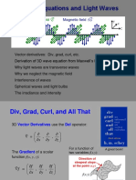 Maxwell's Equations and Light Waves: Electric Field