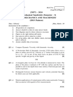 S.E. (Mechanical Sandwich) (Semester - I) Fluid Mechanics and Machinery (2015 Pattern)