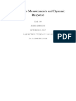 EME 109 Lab: Temperature Measurements and Dynamic Response 