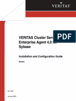 VERITAS Cluster Server Enterprise Agent 4.0 For Sybase: Installation and Configuration Guide