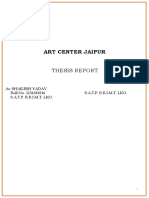 Art Center Jaipur: Thesis Report