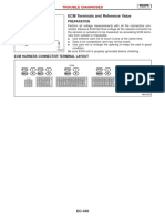 ECM Terminals and Reference Value: Trouble Diagnoses