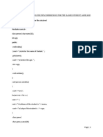 Q1.Write A Program Using Multiple Inheritance For The Classes Student, Game and Person