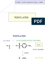 Tosylates: The Material Here Is From Chap. 12 and Is Repeated in Chap. 12 Slides