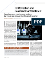 Power Factor Correction and Harmonic Resonance: A Volatile Mix