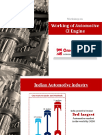 Working of Automotive CI Engine: Workshop On