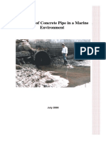 Durability of Concrete Pipe in A Marine Environment