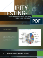 Computer and Network Security Threats and Technique