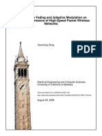 Effect of Slow Fading and Adaptive Modulation On TCP/UDP Performance of High-Speed Packet Wireless Networks