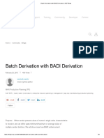 Batch Derivation With BADI Derivation - SAP Blogs