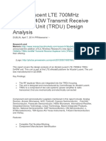 Alcatel-Lucent Lte 700Mhz Trdu 2X40W Transmit Receive Duplexer Unit (Trdu) Design Analysis