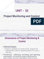 Unit - Iii: Project Monitoring and Control