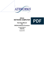 Avila Network Computer: Operating Manual For GW2342 Network Processor