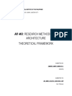 Ar 463: Research Methods For: Architecture Theoretical Framework