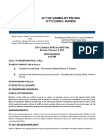 City of Carmel-By-The-Sea City Council Agenda: Fountain Encroachment - 8th Avenue Between Mission & Junipero