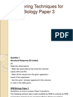 Answering Techniques For SPM Biology Paper 3