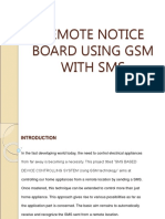 Remote Notice Board Using GSM With Sms