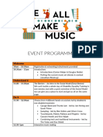 We All Make Music Event Programme