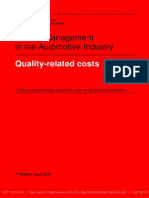 VDA Volume Quality-Related Costs