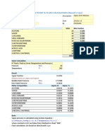 Bubble Dew Point Calculation