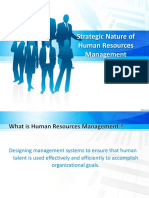 Strategic Human Resources Management