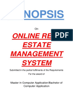 136-Online Real Estate Management System - Synopsis