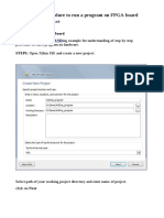 Step by Step Procedure To Run A Program On FPGA Board