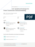 Hybrid Numerical-Analytical Technique For Power Transformer Thermal Modeling